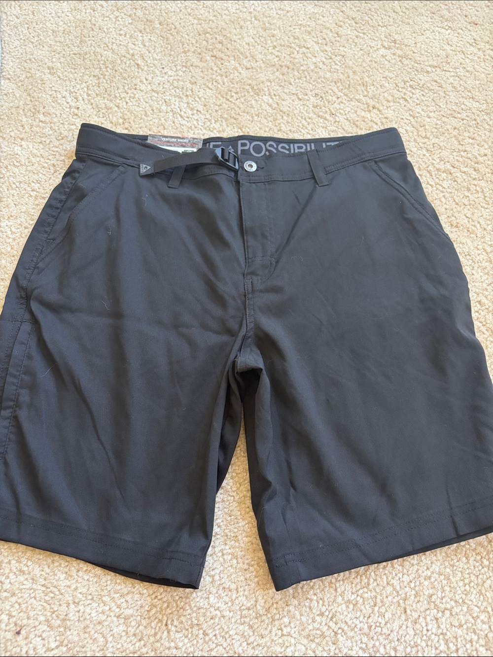 Gerry Weber Black Flat Front Men's Shorts